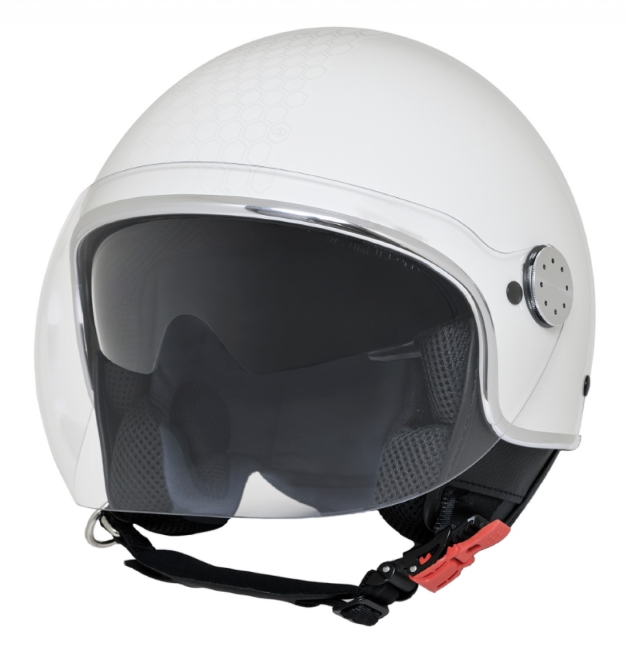 Piaggio Jethelm Demi Jet Mirror weiß matt