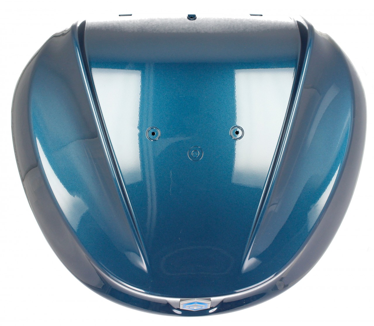 Top Case Kit 36 l. Blau Oxygen B12 Original Piaggio für Beverly HPE (inkl. Halteplatte)