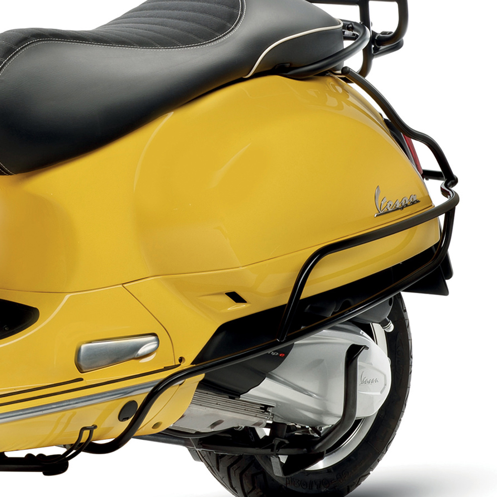 Sturzbügel hinten schwarz für Vespa GTS