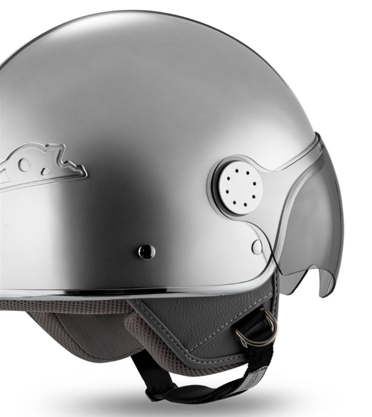 Vespa Jethelm Visor 4.0 DEC Blade silber matt - S